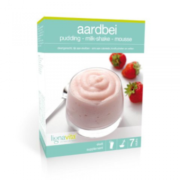Aardbei pudding- mousse-...